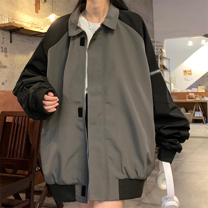 A136-P85美式复古街头飞行员夹克棒球服男女宽松小众百搭休闲,男装夹克,星座911