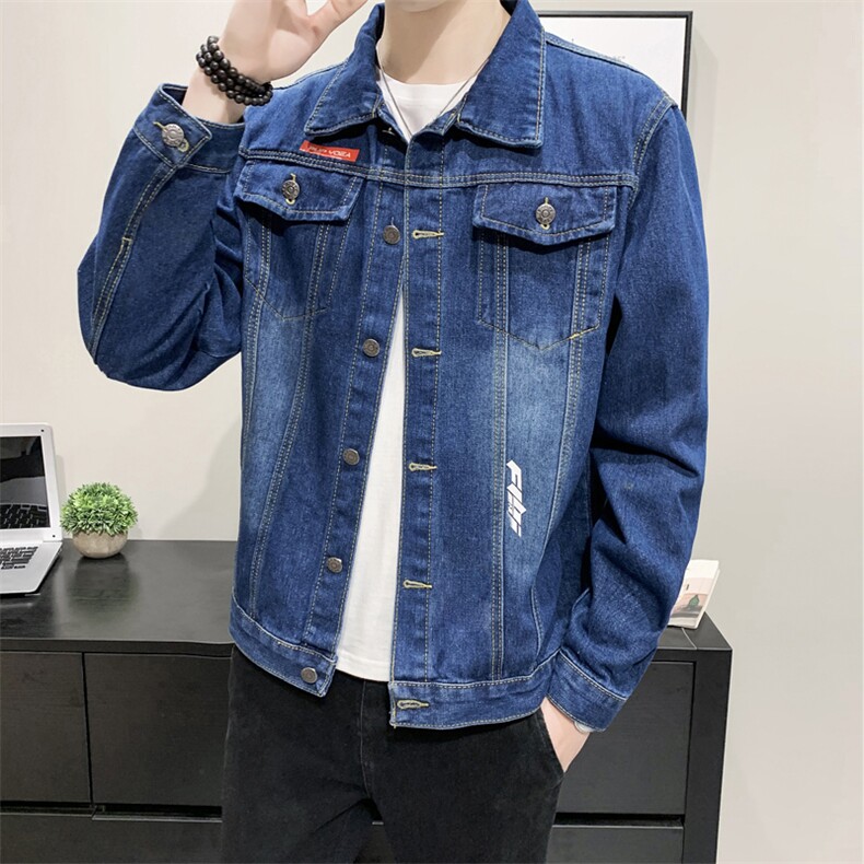 JK925-p55-限价78大量现货网格牛仔夹克肥仔量足破洞印花大码，男装夹克，星座103A