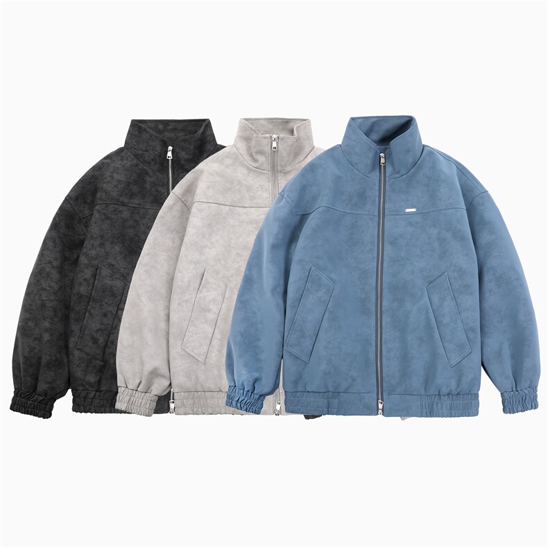 白底平铺雾面感PU皮皮衣秋装立领夹克外套JK08特P65，男装皮衣，电商A466