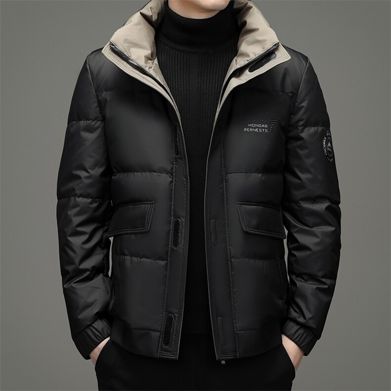 羽绒服男爸爸冬装外套灰鸭绒中年男冬款加厚外套YYYR062132-P275图片