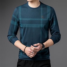2023春款卫衣男士上衣羊毛针织衫长袖T恤P60，男装卫衣，电商D223-1
