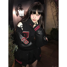 美式重磅棒球服外套男女秋冬新款字母刺绣夹克情侣上衣JHT139，男装夹克，星座1116A（原606A-3）