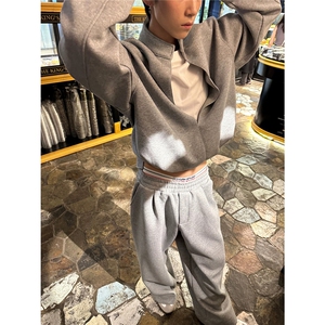 网图 秋装美式层次感假两件立领卫衣男TX222Y-P60 卫裤TX222K-P48图片
