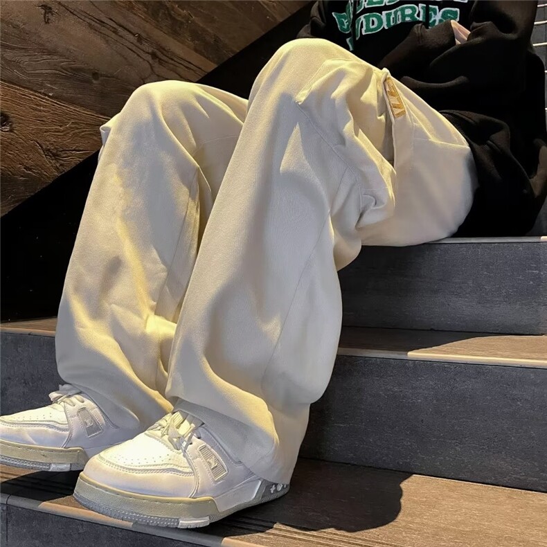 工装裤男韩版潮流大口袋个性帅2024春季新款ins宽松长裤K4758-P36,男装休闲裤,星座412-2