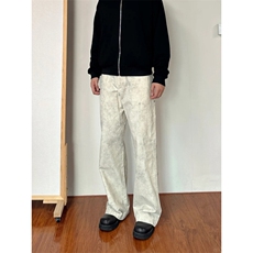 1506/QM1180/P57美式风大理石纹复古直筒休闲工装裤子男女同款，男装工装外套，星座1506