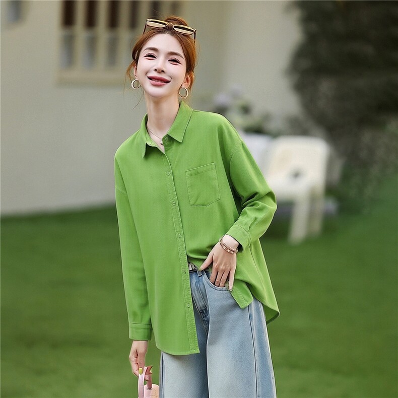 衬衫外套女灯芯绒宽松休闲百搭，女装衬衫，芙芮