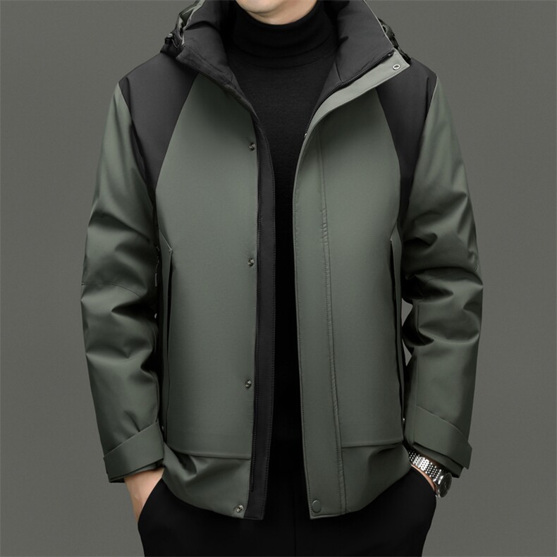 男装羽绒服YR5018新品主推新标95绒活帽三防面高标绒大厂高品质,男装羽绒服,钱塘207-1
