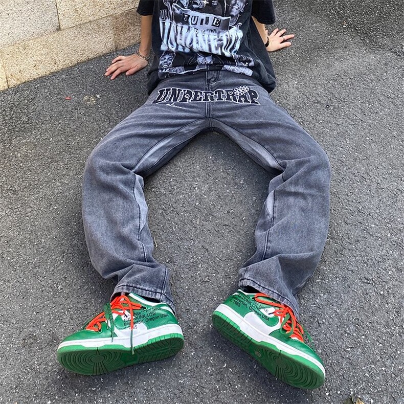 牛仔裤男夏季潮大码休闲裤子高街设计刺绣B13P50,男装牛仔裤,星座1116-2