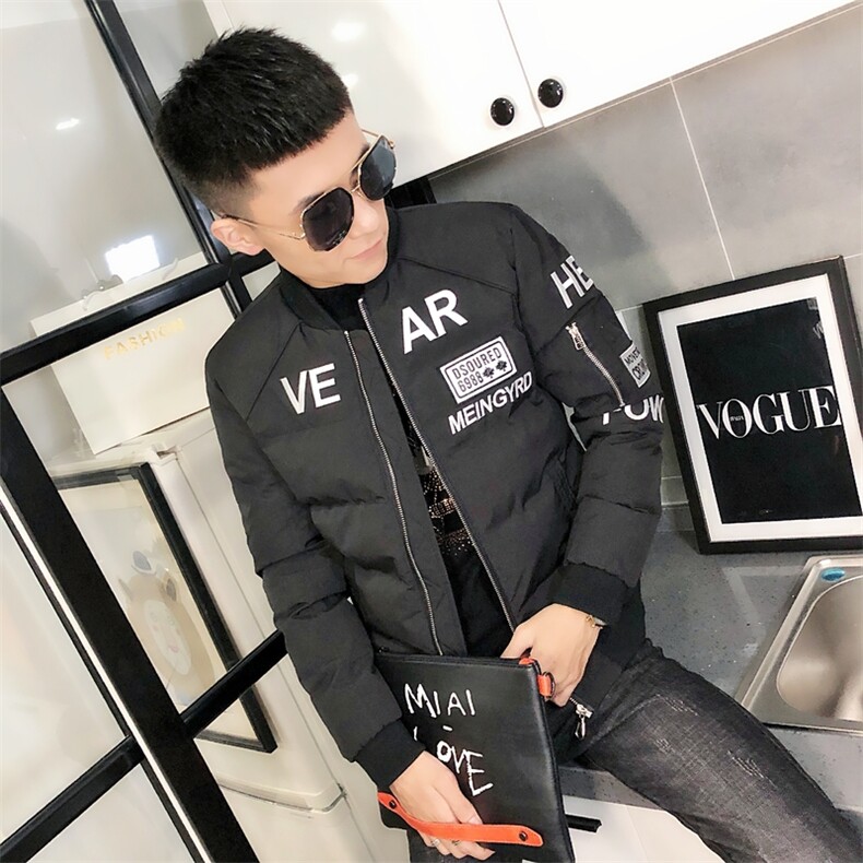 美式重工刺绣棒球领棉服社会小伙棉衣保暖外套C301B-MF05,男装棉衣,电商C301B