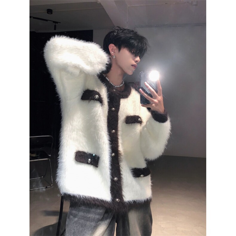 秋冬新款重磅毛衣休闲宽松三条杠上衣圆领时尚情侣百搭长袖针织衫，男装针织衫/毛衣，星座506A