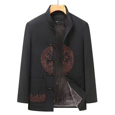 高品质风唐装棉服盘扣棉袄外套加绒加厚复古棉衣YD9839-P115，男装棉衣，星座1105-3