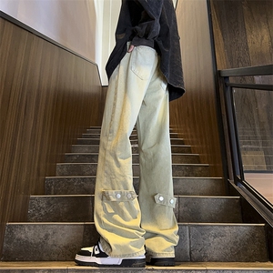 美式ins高街vibe水洗加绒牛仔裤货号加绒K2316P70常规P55图片