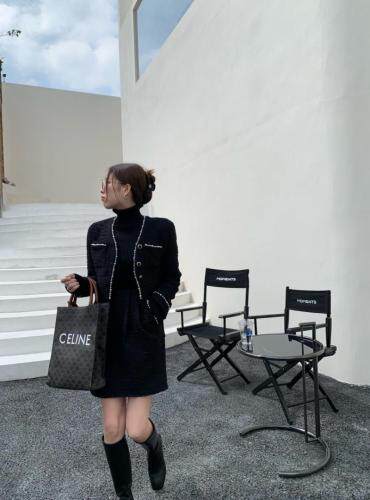 珍珠香风套装，女装职业装，HE