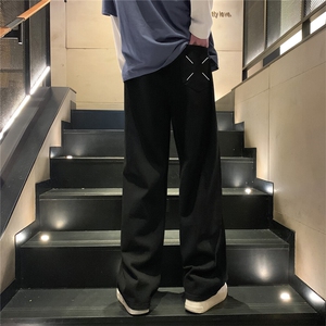 k1012-p50-控68 M-5XL 美式高阶黄泥拉链宽松大码牛仔裤cityboy图片