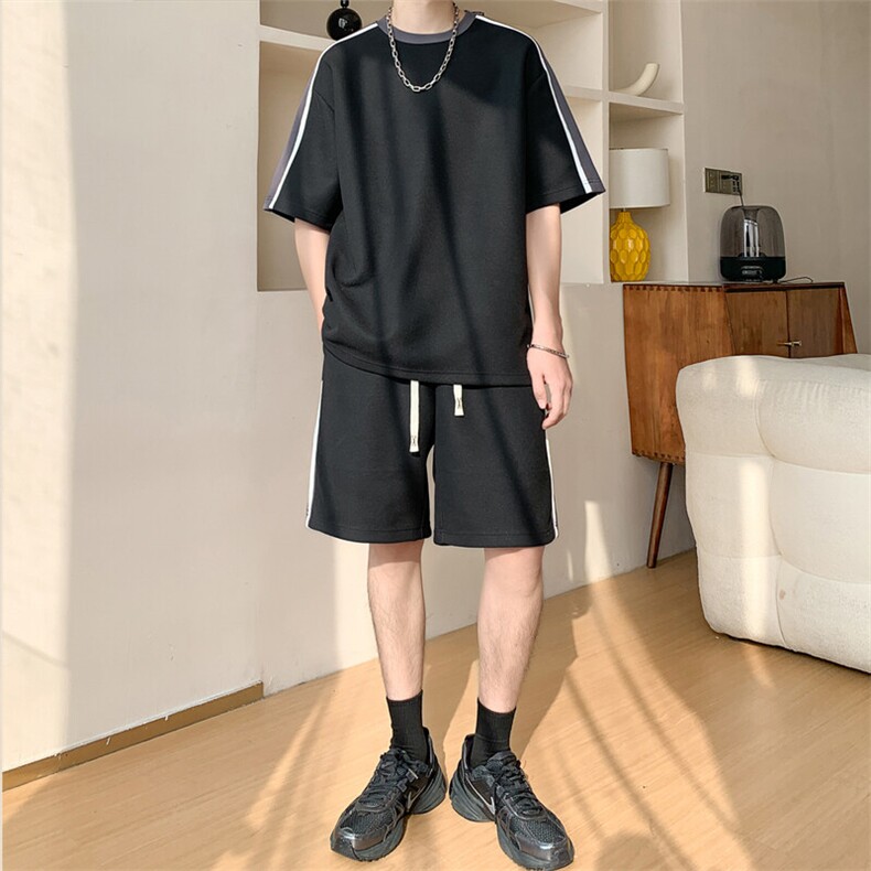 新款休闲短袖套装,男装休闲套装,星座1106-2（原1111B）