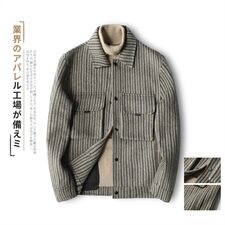 2021阿尔巴卡男士双面羊绒夹克短款外套毛呢大衣Y8889P315控428，男装毛呢大衣，电商D230