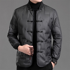 2023冬季新款羽绒服中青年男士唐装保暖休闲宽松外套MJ78708-P135，男装羽绒服，电商B212（原钱塘6029）
