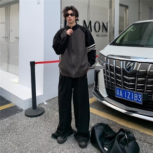 开衫毛衣男春秋季2024潮牌撞色针织外套男生休闲毛线衣服冬装3315图片