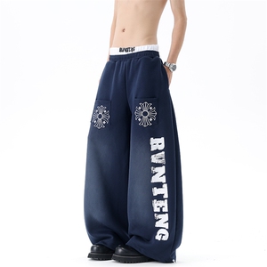 【现货】XZ1218 BKG3068 特价P44 美式双裤头做脏印花卫裤，男装休闲裤，星座1218（原611-3）