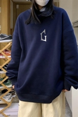 中性风！抖音直播高品质重磅卫衣男圆领卫衣女XW388-P45，男装卫衣，电商B371