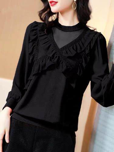 【现货】交叉木耳边针织上衣三色！年货款M-xxl，其它，伊洛姿