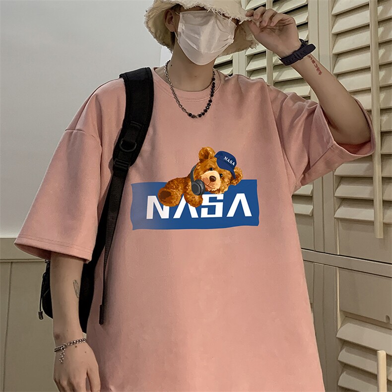 NASA麂皮绒短袖t恤男大码半袖男JD82247-P25,男装T恤,电商A040