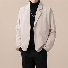 韩风chic外套男休闲宽松小西服春秋季港风帅气便上衣英伦W28/P58，男装西服，星座506