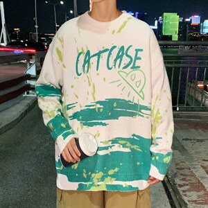 ！2023秋冬新款男士扎染毛衣潮牌时尚中性针织衫M308P65,男装针织衫/毛衣,电商B220