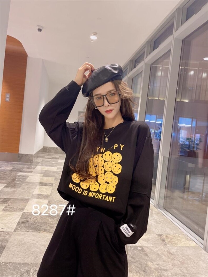 2021秋季新款笑脸卫衣，女装卫衣/绒衫，柏旺阁