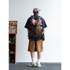 山系户外防水速干短袖衬衫男夏季cityboy多口袋宽松工装休闲衬衣，男装T恤，星座1210-1