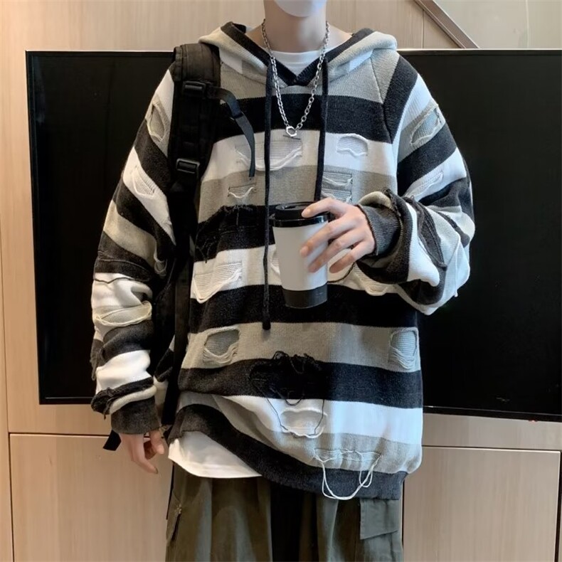 美式毛衣男慵懒风休闲针织衫X7019P46,男装针织衫/毛衣,星座1116-2