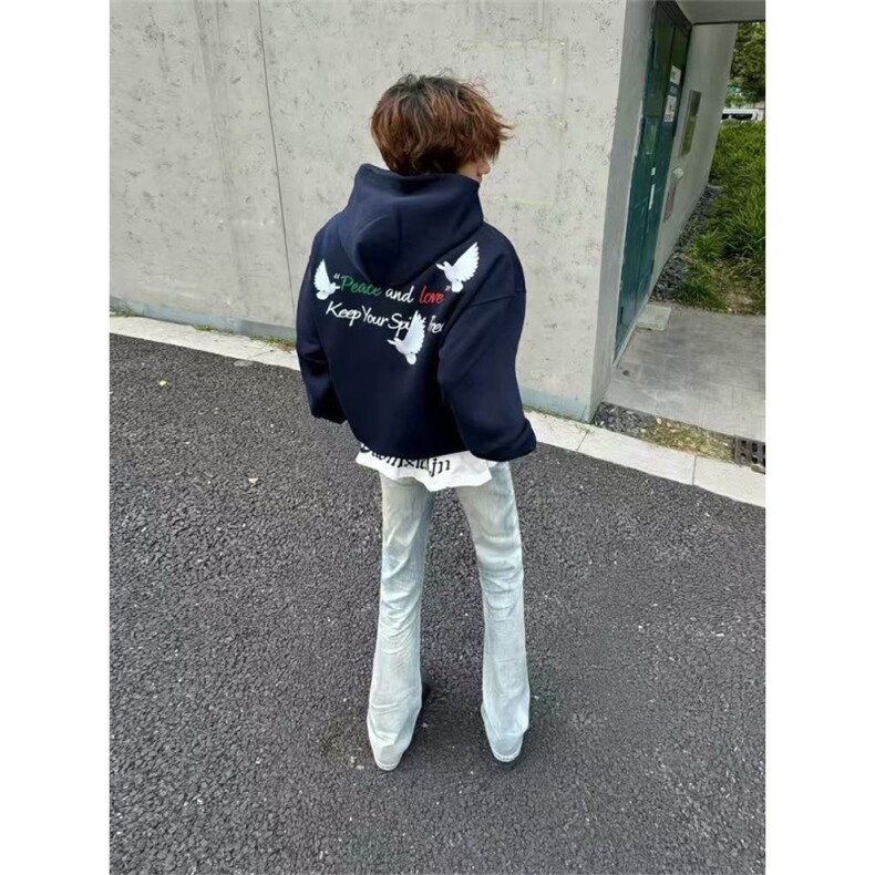 重磅潮牌情侣美式高街连帽卫衣秋冬潮流男女上衣帽衫,男装卫衣,四季星座505