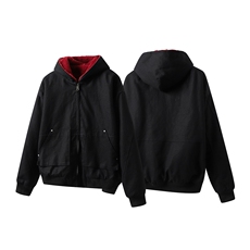 冬季加绒保暖连帽棉服男冬装美式复古cleanfit大理石座山雕外套潮，男装棉衣，星座212
