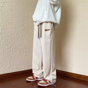 裤子男士ins高街潮牌宽松运动男生潮流休闲长裤K02886-P30图片