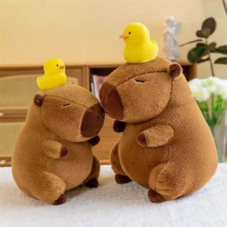 鸭子水豚，佰迪乐毛绒玩具
