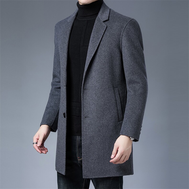 M1921钱塘2020-3双面精品羽绒服高端大货数据好主推P385，男装毛呢大衣，钱塘207-3