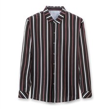Z1015男式2023秋季新款长袖衬衫男韩版T恤衫商务休闲男装P56，男装衬衫，电商B360