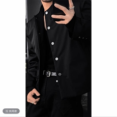 抖音小众设计高级棉衣老钱风保暖棉服外套男M219-P135(网图，男装棉衣，电商B267
