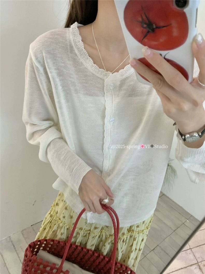 开衫毛衣女2025新款春秋薄款针织衫初春洋气超好看开春上衣外套,针织衫/毛衣,斯尔特羊绒
