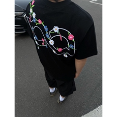 原版刺绣纯棉短袖ZX0309-P30，男装T恤，星座313A(原308A-2)