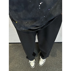 xz116-k1029-P40控68现货黄泥黑色浅蓝大码阔腿牛仔裤，男装牛仔裤，星座116