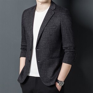 CA3320钱塘2020-2春秋新款时尚休闲百搭中青年男士西服外套P147图片