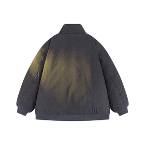 90%绒夹克式羽绒服男立领休闲加厚白鸭绒外套YR007-P205图片