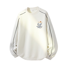 得物供货、复合重磅420克现货圆领卫衣宽松HD019-1-YLT25257-P35，男装卫衣，电商019-1