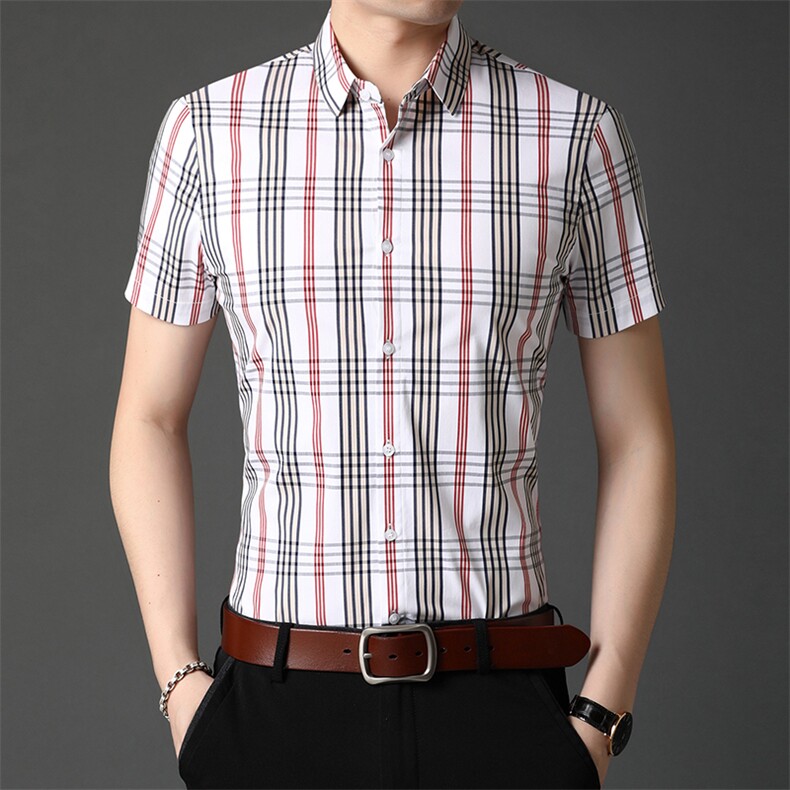 C68612021年夏季新款男式短袖衬衫男商务休闲高端男装,男装衬衫,电商B360
