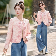 现货现货2026年春季新中式重工刺绣外套，女装短外套，艾仟回(原伊仟回)