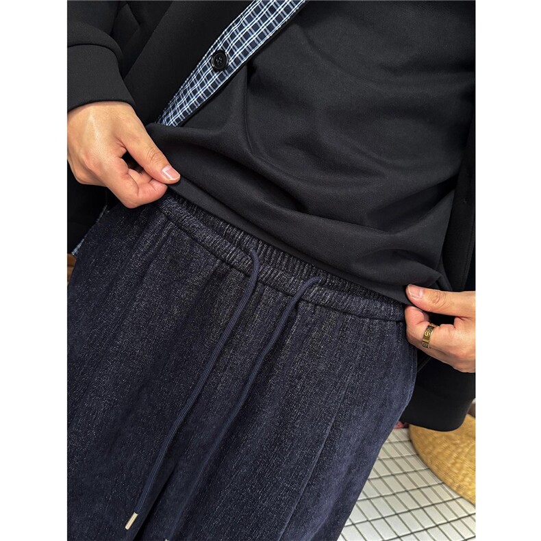 【原版面料】秋季新款设计师款老钱风休闲裤K06092P65加绒P70,男装卫衣,星座1004（原星座815-3）