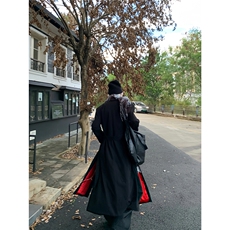 【现货】长款秋冬韩版毛呢大衣宽松高级感外套DY05018P125，男装毛呢大衣，星座1004（原星座815-3）