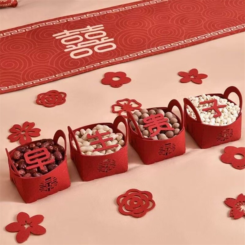 梵程玩具厂 早生贵子，篮子4个果篮+早生贵子，