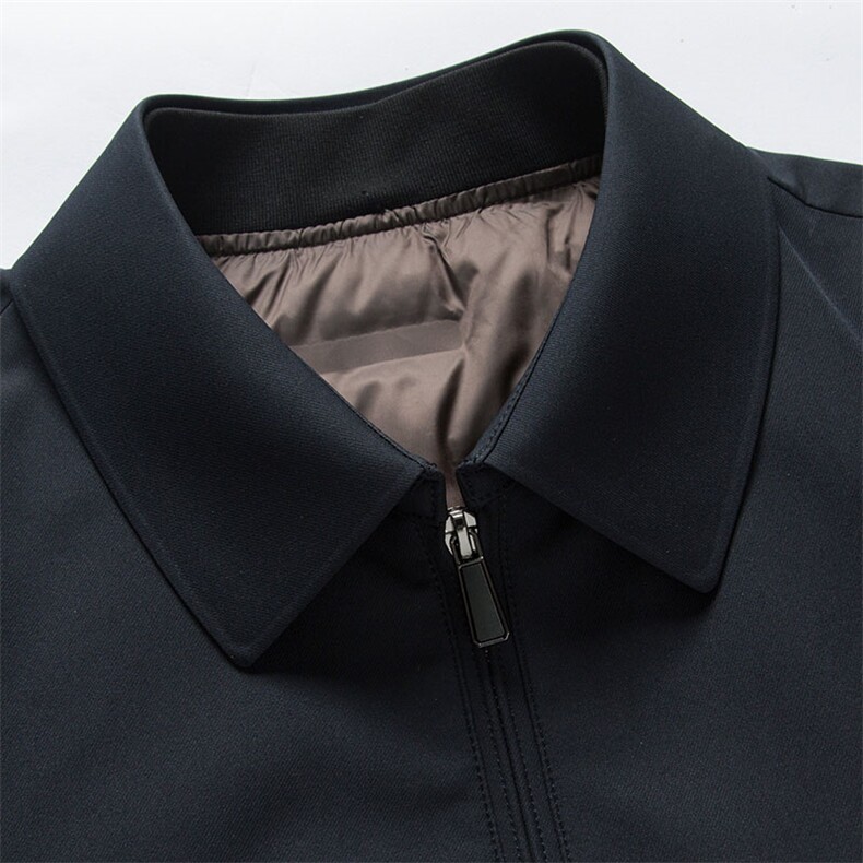 男士商务休闲御寒羽绒服中年爸爸装加厚保暖上衣冬季新款外套,男装羽绒服,电商B212（原钱塘6029）